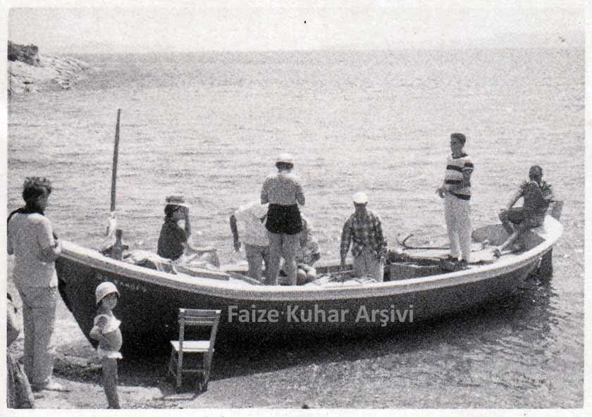 Pepe Ali (Ensert) namı diğer Ali Kaptan’ın Öz Kardeş isimli balıkçı sandalı(Faize Kuhar arşivi)