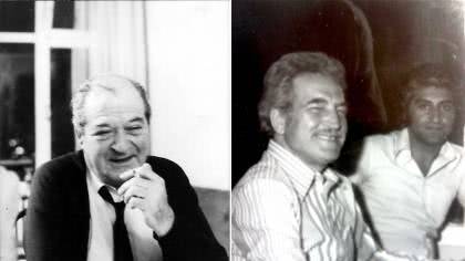 Solda: Osman Saim Sarıgöllü - Sağda: İbrahim İşseven ve Mehmet Yücel (1977)