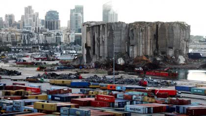 Patlama sonrası Beyrut Limanı
